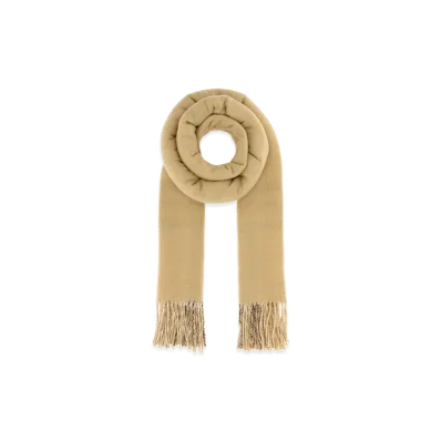 Burberry Cashmere Reversible Scarf "Checked/Beige"