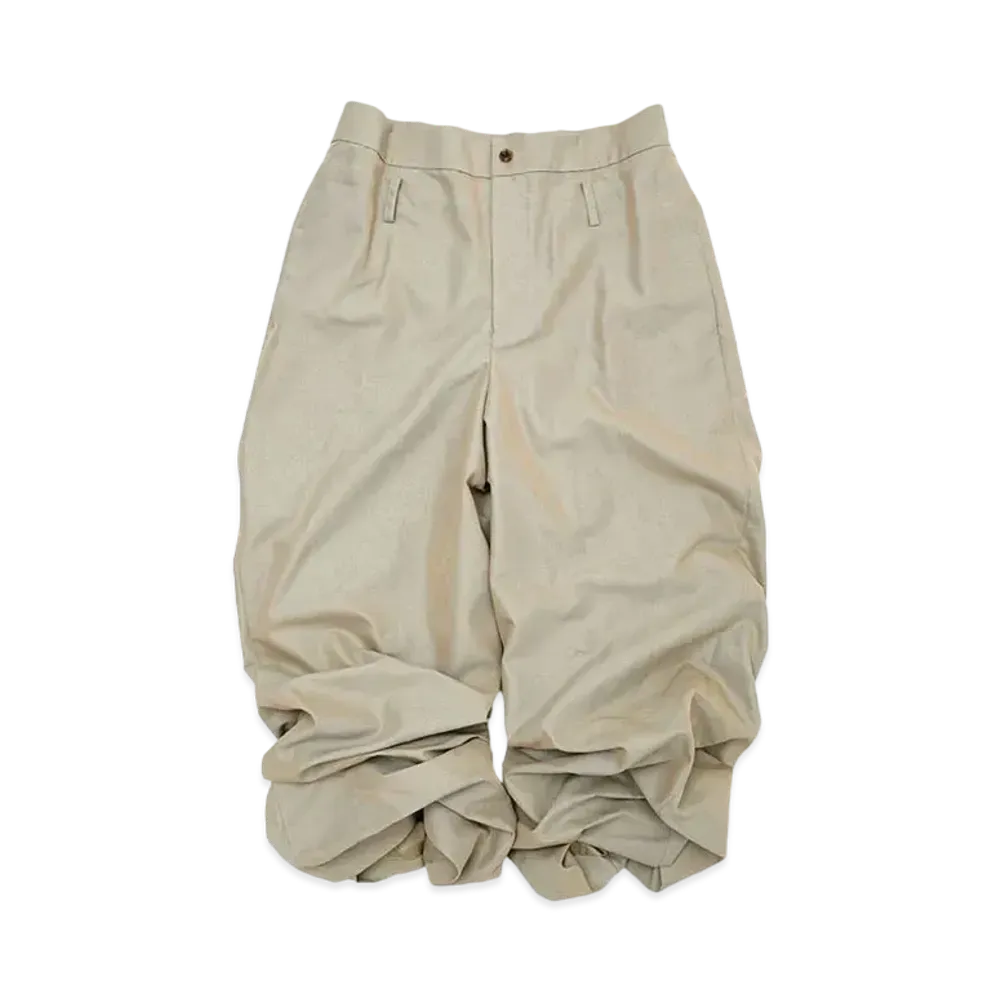 FACETASM SUPER BIG CHINO PANTS "BEIGE"