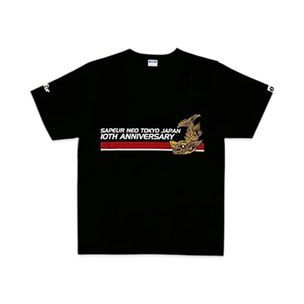 SAPEur Youth 10TH Anniversary Tee S/S Tee "Black"