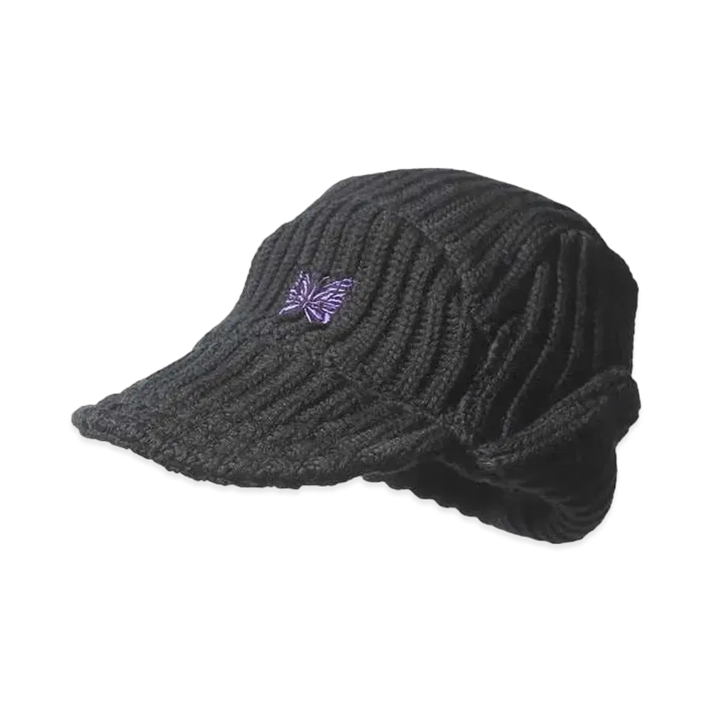 Needles Bird Shooting Cap Merino Wool "Black"