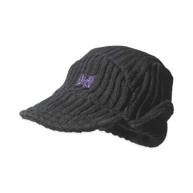 Needles Bird Shooting Cap Merino Wool "Black"