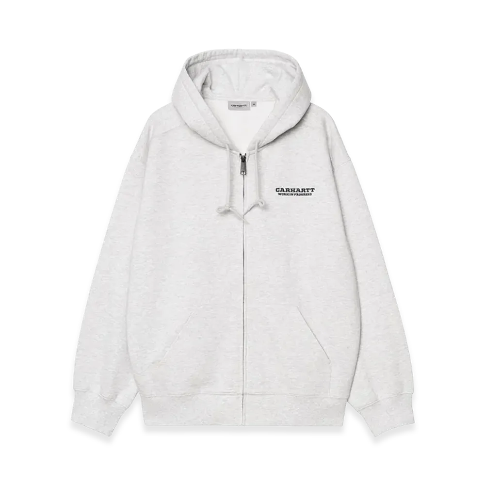 Carhartt WIP Hooded Runaway Sweat Jacket "Ash Heather Malachite(Stone Washed)"