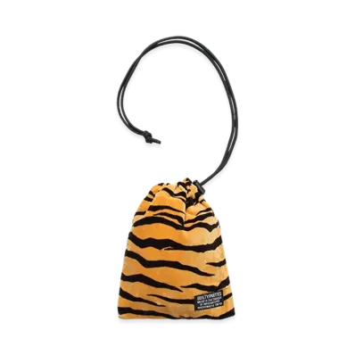 WACKO MARIA Tiger Velour Drawstring Bag "Yellow"