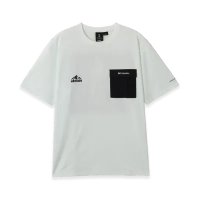 atmos x Columbia Pocket T-shirt "White"