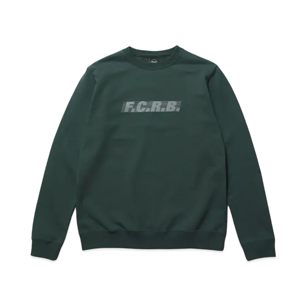 F.C.Real Bristol Effect Line Logo Team Crewneck Sweat "Green"
