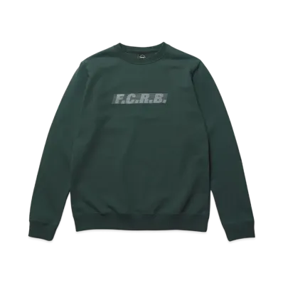 F.C.Real Bristol Effect Line Logo Team Crewneck Sweat "Green"