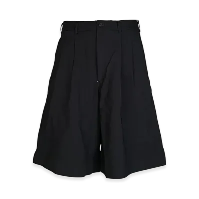 COMME des GARCONS HOMME PLUS Medium Polyester Gabardine Garment Treated Shorts "Black"