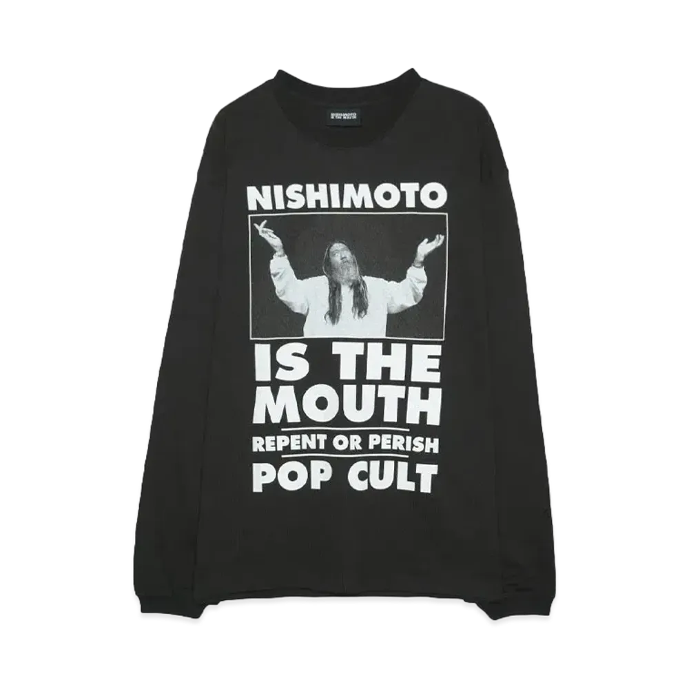 NISHIMOTO IS THE MOUTH POP-CULT L/S TEE "BLACK"