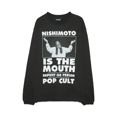 NISHIMOTO IS THE MOUTH POP-CULT L/S TEE "BLACK"