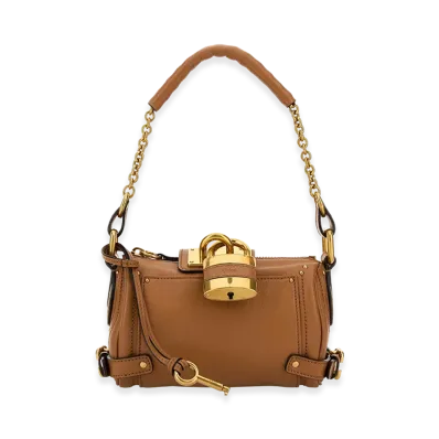 Chloe Women's Biscuit Leather Small Paddington Shoulder Bag "Brown"
