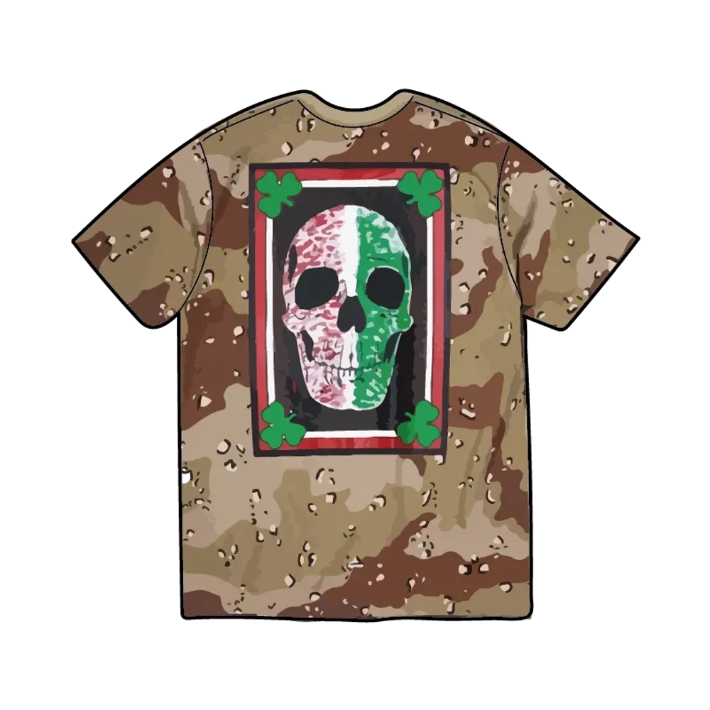 Supreme x Mike Kelley Banner Tee "Chocolate Chip Camo"