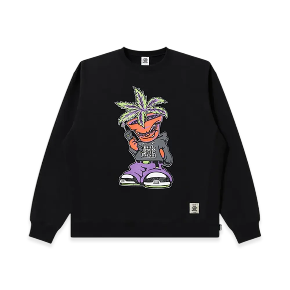 BlackEyePatch Pothead Dealer Crew Sweat "Black"