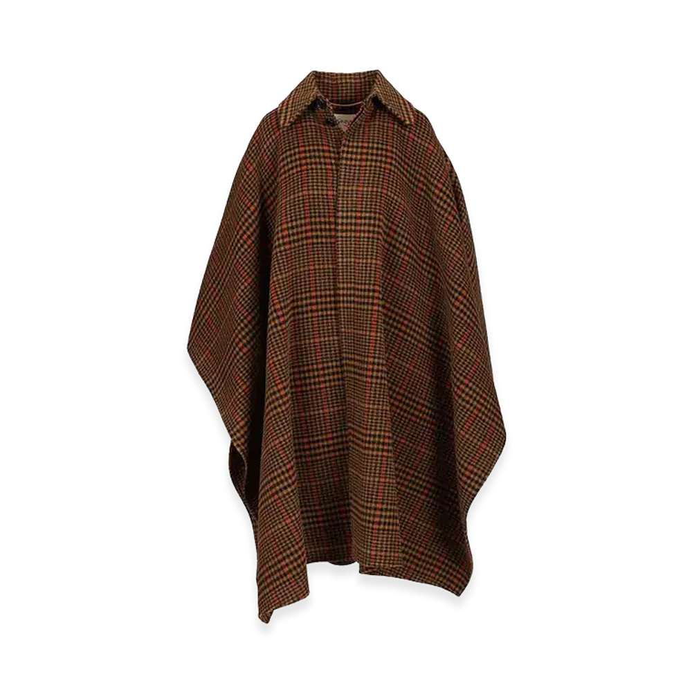 Saint Laurent Women's Blanket-Cape "Brown"
