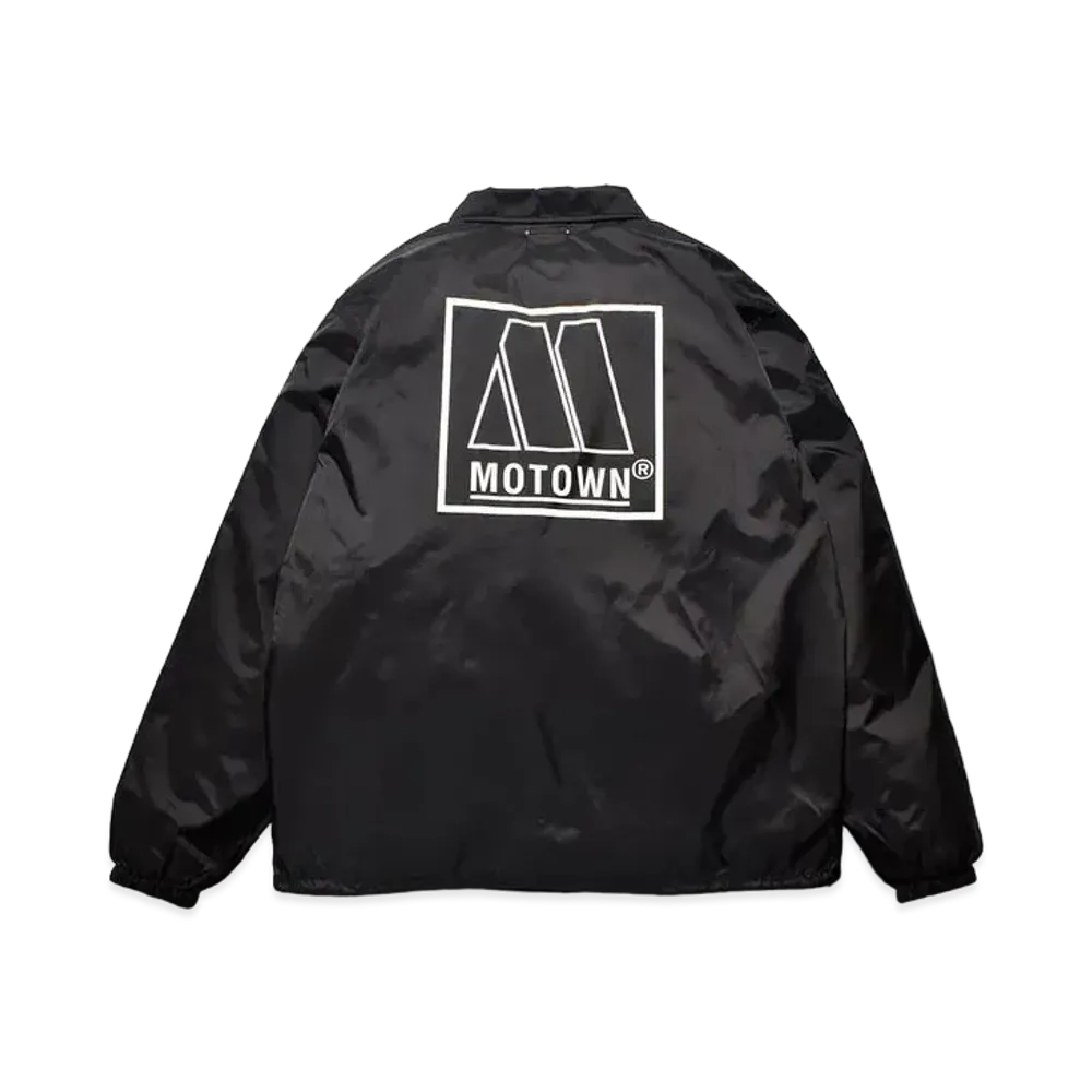 MINEDENIM MOTOWN Logo Print Coach JKT "Black"