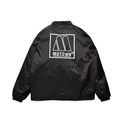MINEDENIM MOTOWN Logo Print Coach JKT "Black"