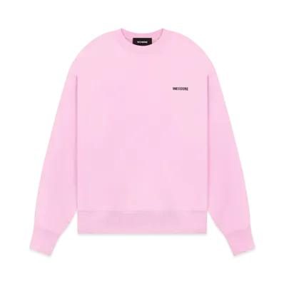 WE11DONE Mini Logo Sweatshirt "Light Pink"