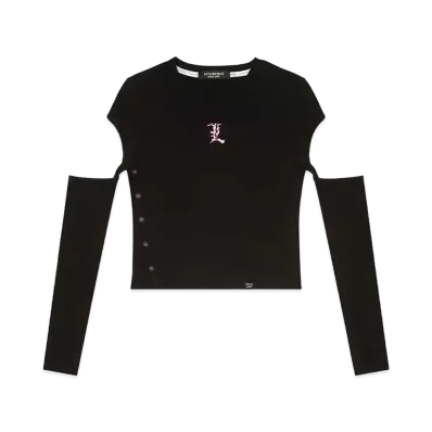atmos pink x Love Is True Rc L Logo Sungrip T-Shirt "Black"
