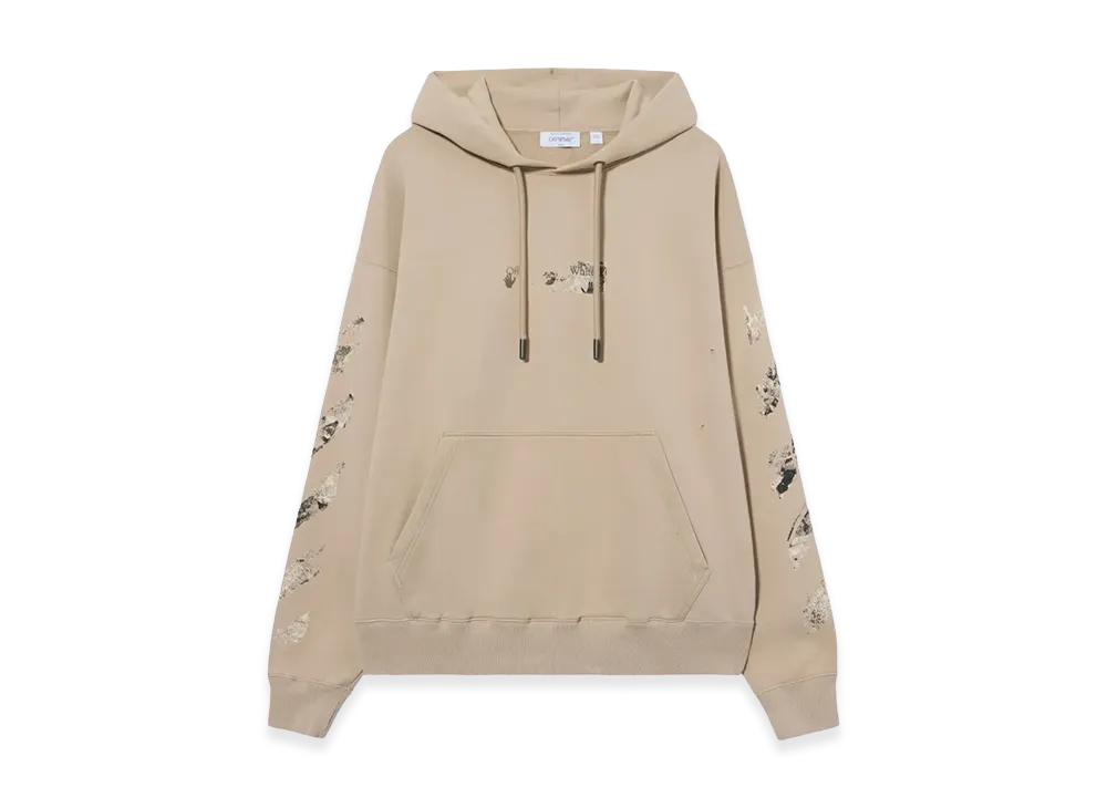 Off-White Long Sleeve Hoodie "Beige"