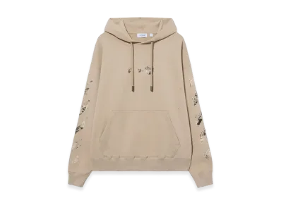 Off-White Long Sleeve Hoodie "Beige"