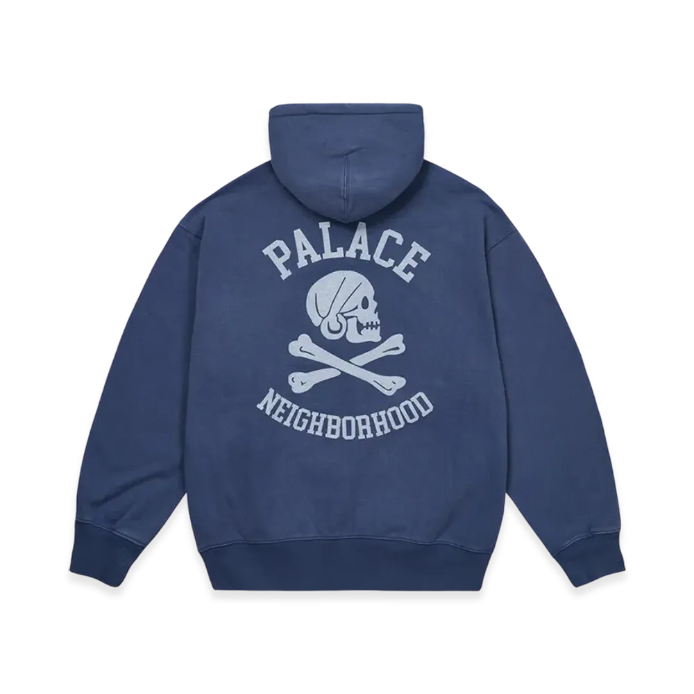 PALACE x NEIGHBORHOOD Skull Zip Hood "Navy"