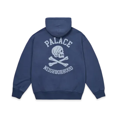 PALACE x NEIGHBORHOOD Skull Zip Hood "Navy"