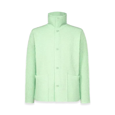 HOMME PLISSE ISSEY MIYAKE Rustic Knit "Mint Green"