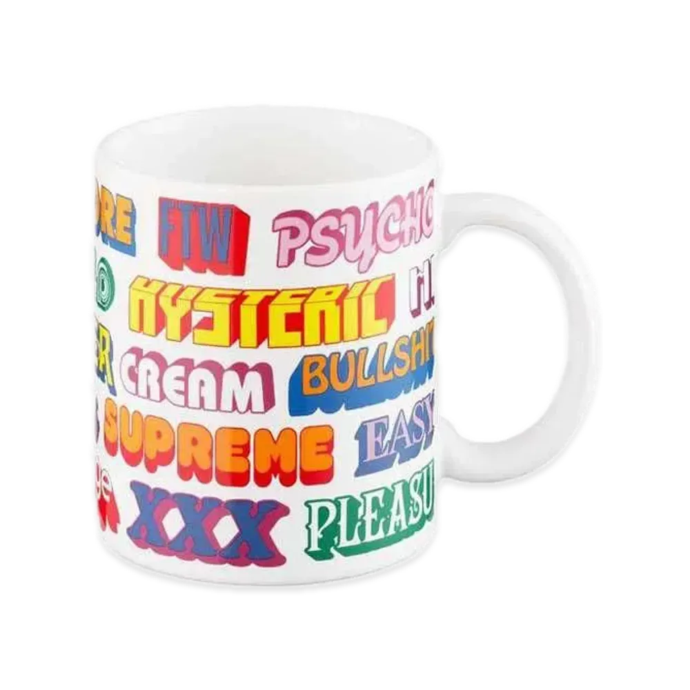 Supreme x HYSTERIC GLAMOUR Ceramic Coffee Mug "Multi"