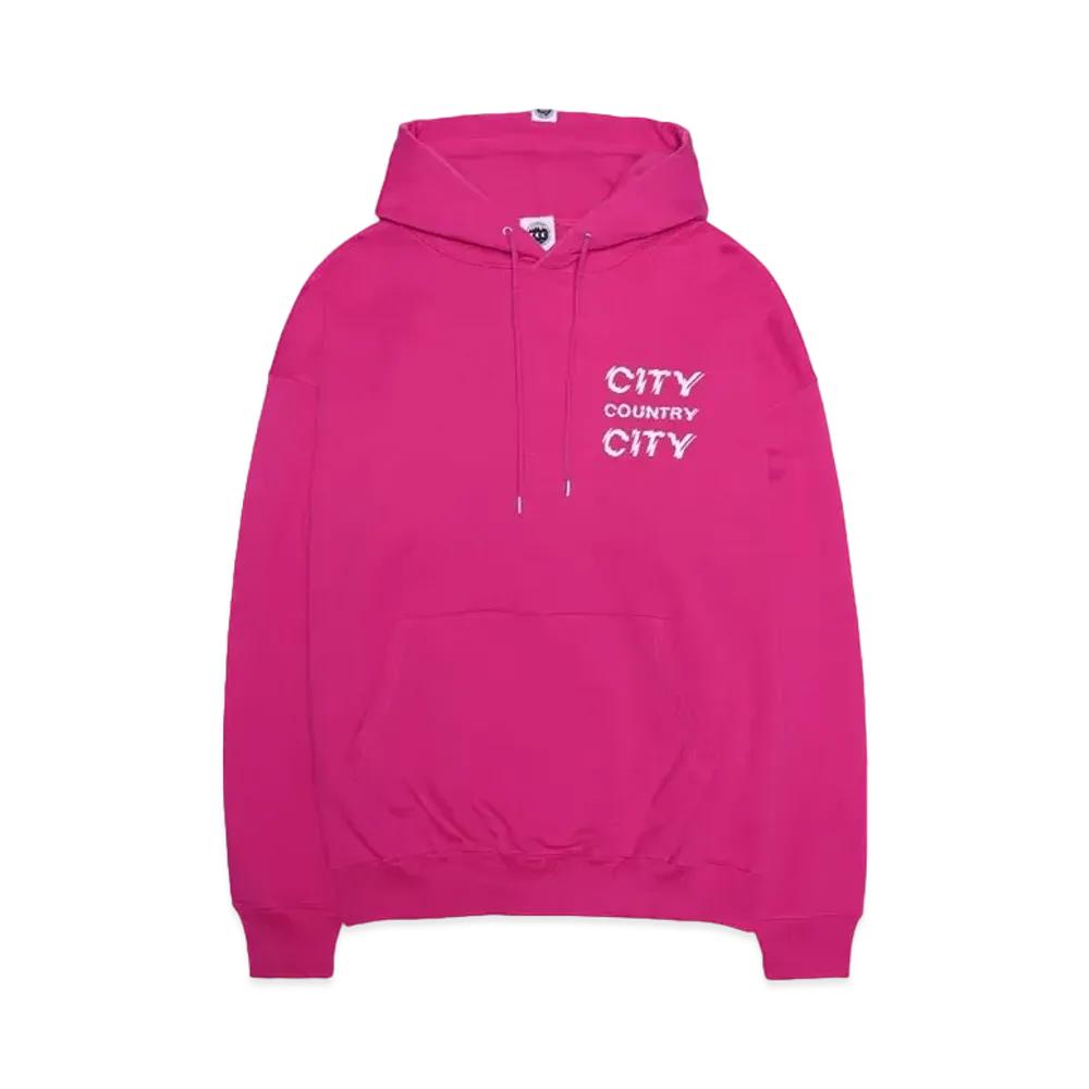 CITY COUNTRY CITY Cotton Hoodie "PINK"