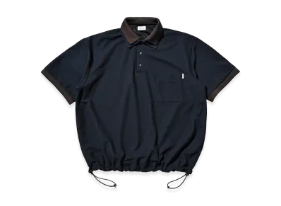 CLESSTE Active City S/S Double Collar Polo Shirt "Navy/Brown"