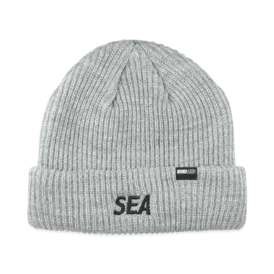 WIND AND SEA Sea Widelib Knit Cap "Gray"