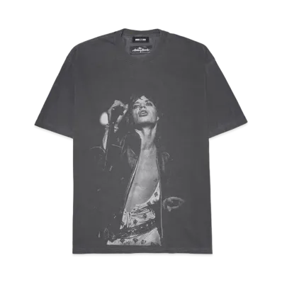 WIND AND SEA x The Rolling Stones Mick Jagger S/S Tee "Chacoal"