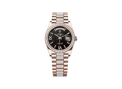 ROLEX Day-Date 36mm Everose Gold Diamond 128345RBR "Eisenkiesel"