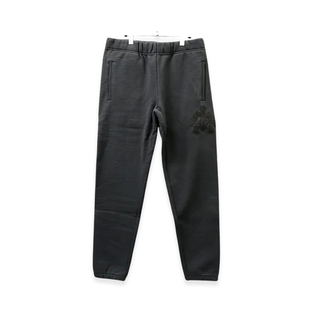 Chrome Hearts Y Not Triple Cemetery Cross Patch Sweatpants "Black"