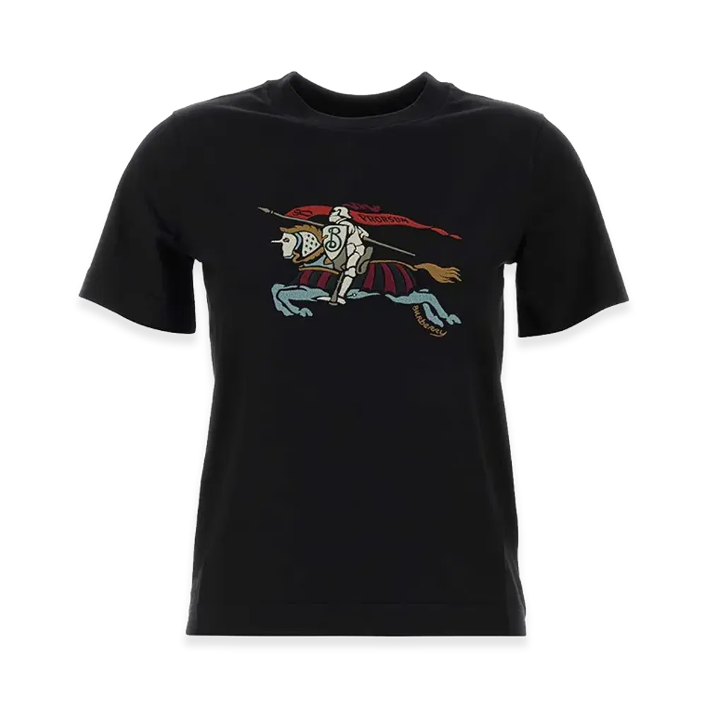 Burberry Women's Cotton T-Shirt "Black"