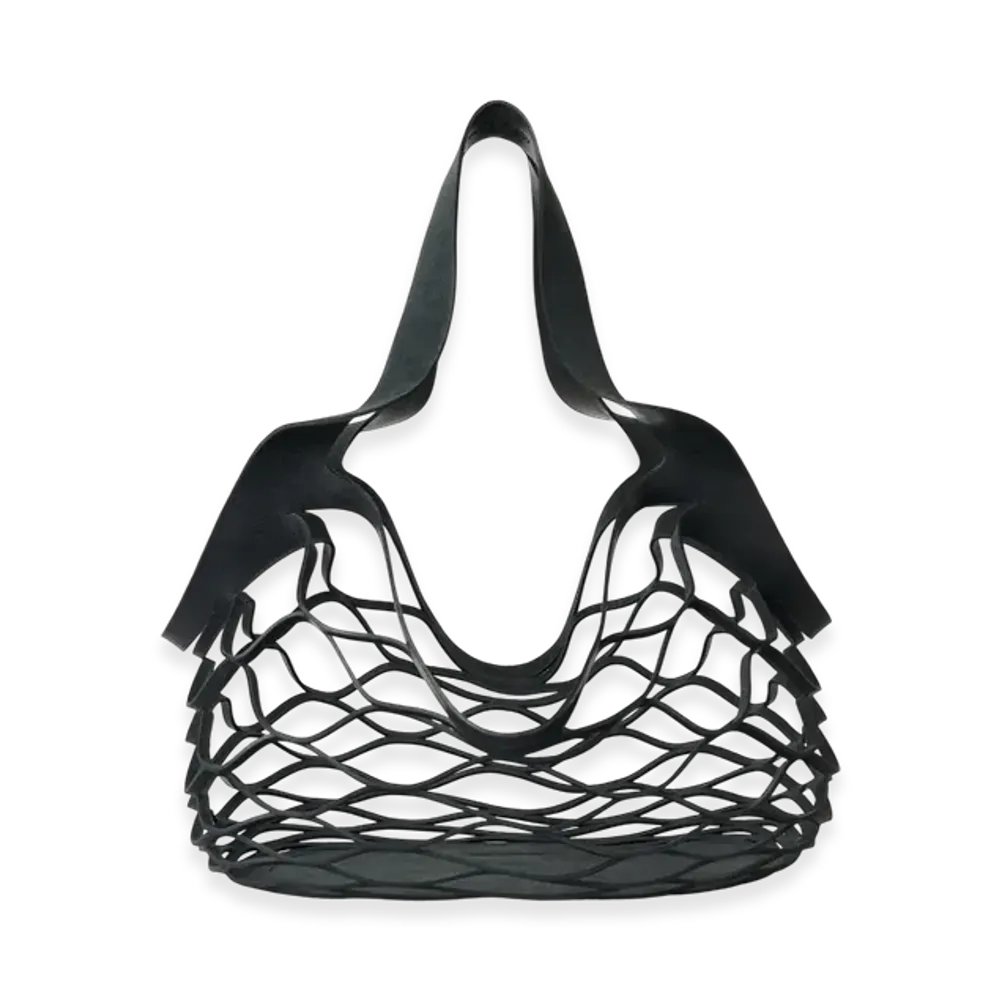 OUR LEGACY Media Cut Bag "Shifting Ink Gritty Bull Hide"