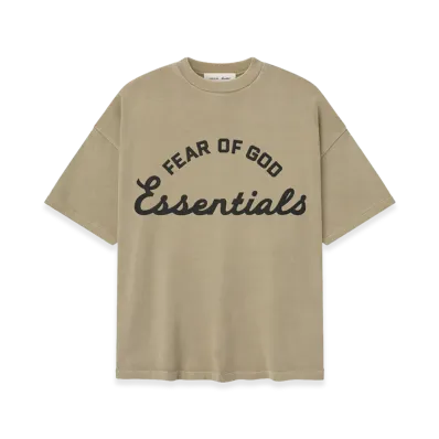 FEAR OF GOD ESSENTIALS Training 90s Short Sleeve Tee "Faded Dune"