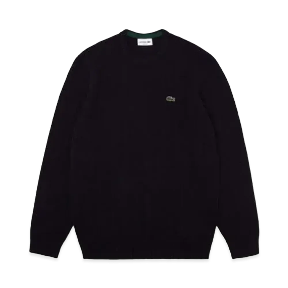 LACOSTE Essen Char Cable Knit Sweater "Navy"