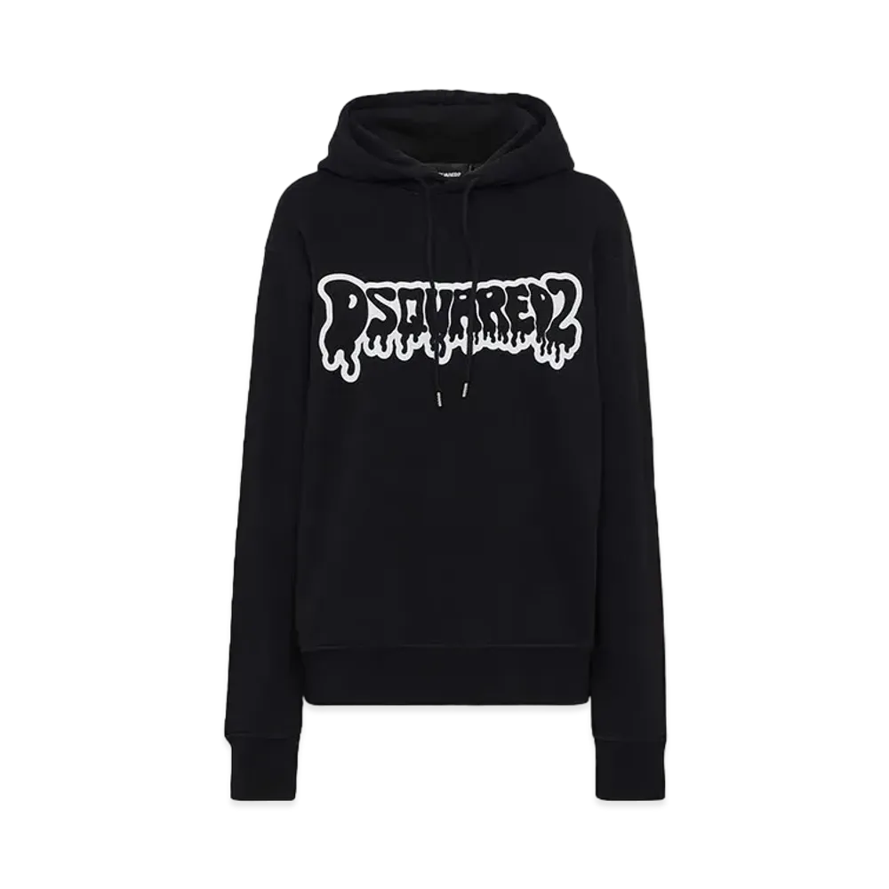 Dsquared2 Cool Fit Hoodie Sweatshirt "Black"