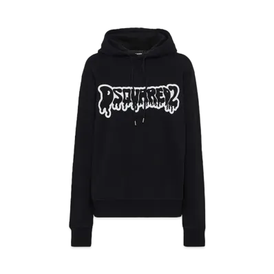 Dsquared2 Cool Fit Hoodie Sweatshirt "Black"