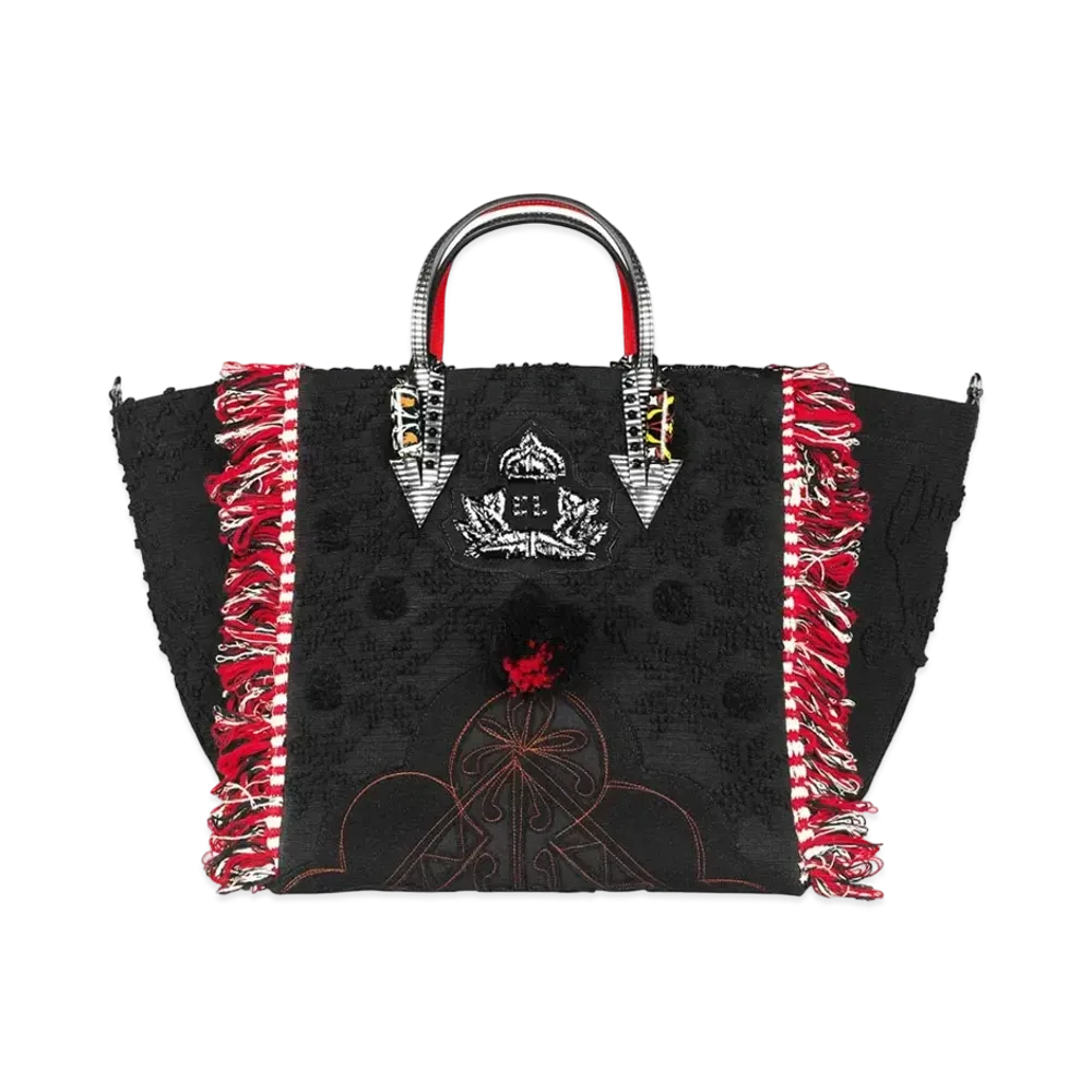 Christian Louboutin Portugaba Canvas Tote Bag "Black"
