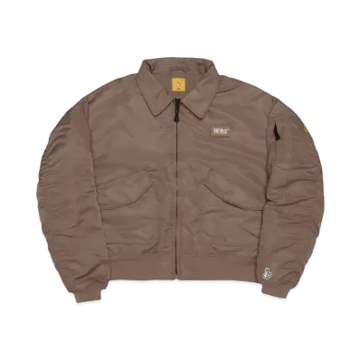 FR2 Embroidery Nylon Flight Jacket "Brown"
