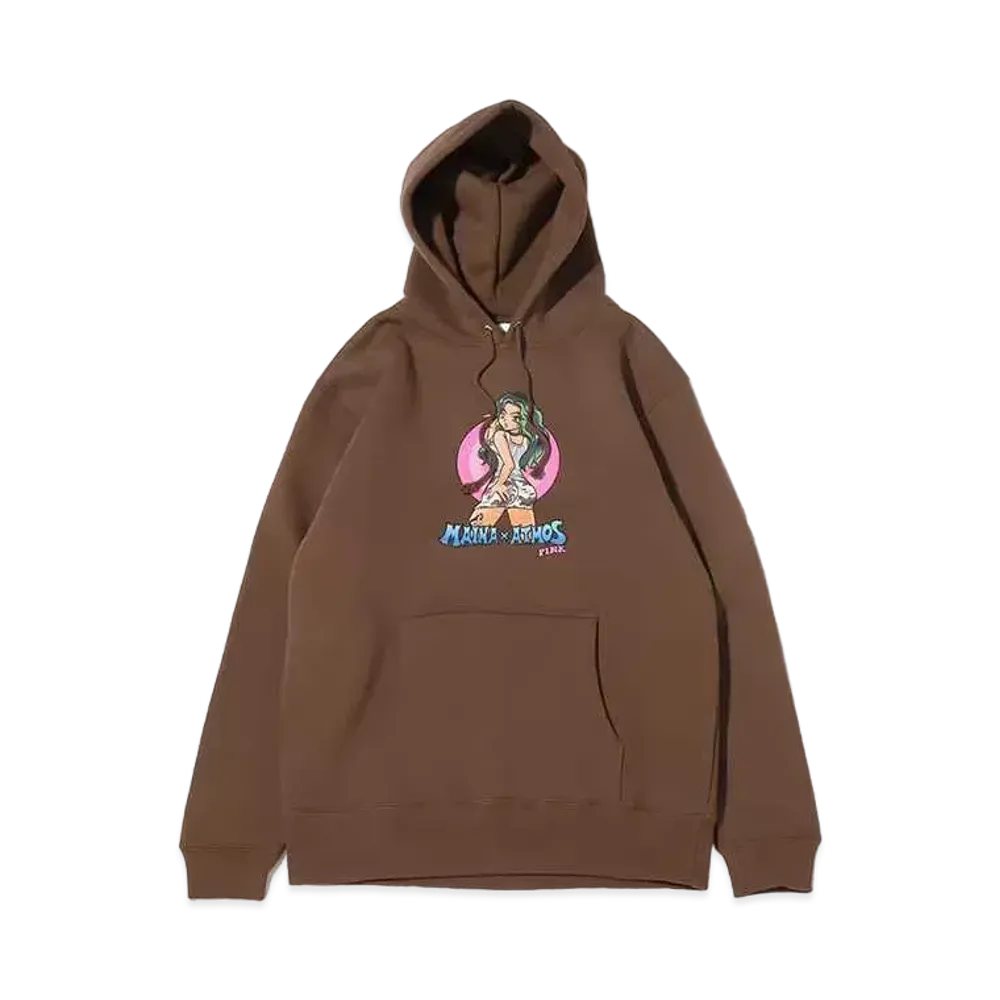 atmos pink x My Nai Imura Graphic Hoodie "Brown"