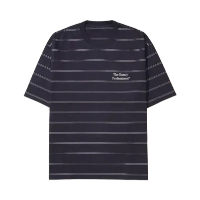 ENNOY Panel Border S/S T-Shirt "Navy" (25SS) SS25BRENCT02AM