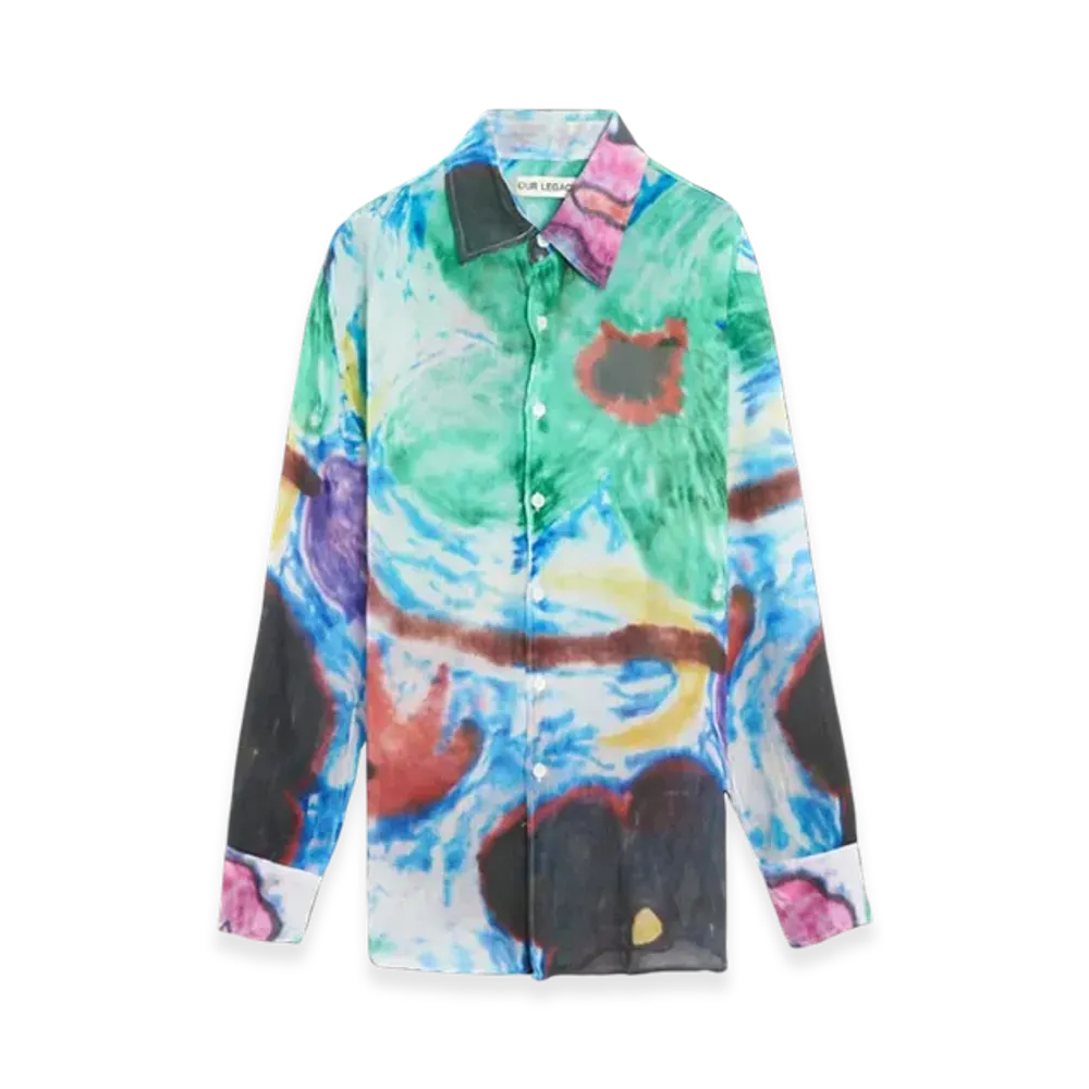 OUR LEGACY Chalk Flower Print Above Shirt "Multi"