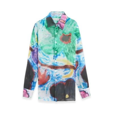 OUR LEGACY Chalk Flower Print Above Shirt "Multi"