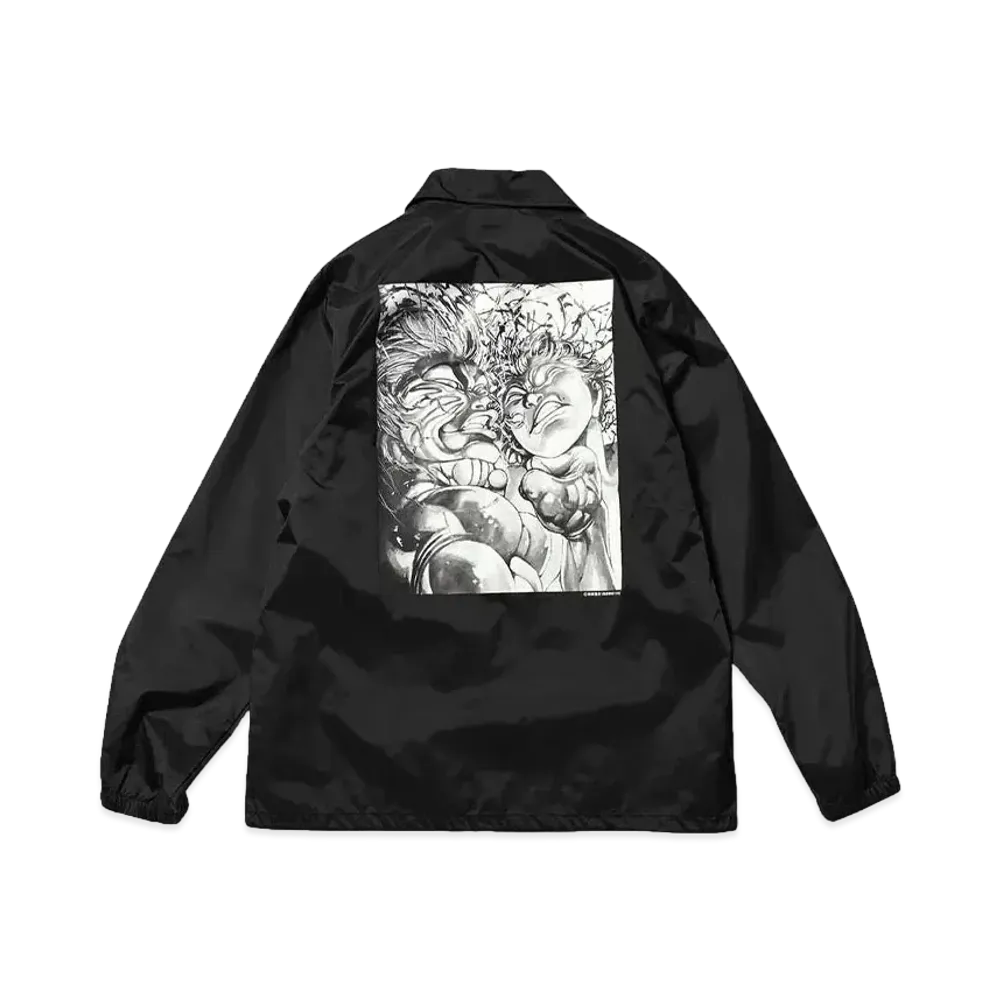 グラップラー刃牙 x LFYT BAKI YUJIRO COACH JEACKET "Black"