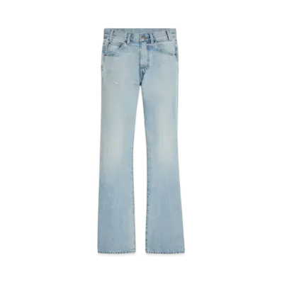 CELINE Women's Dylan Flared Jeans in Rider Wash Denim "Rider Wash"