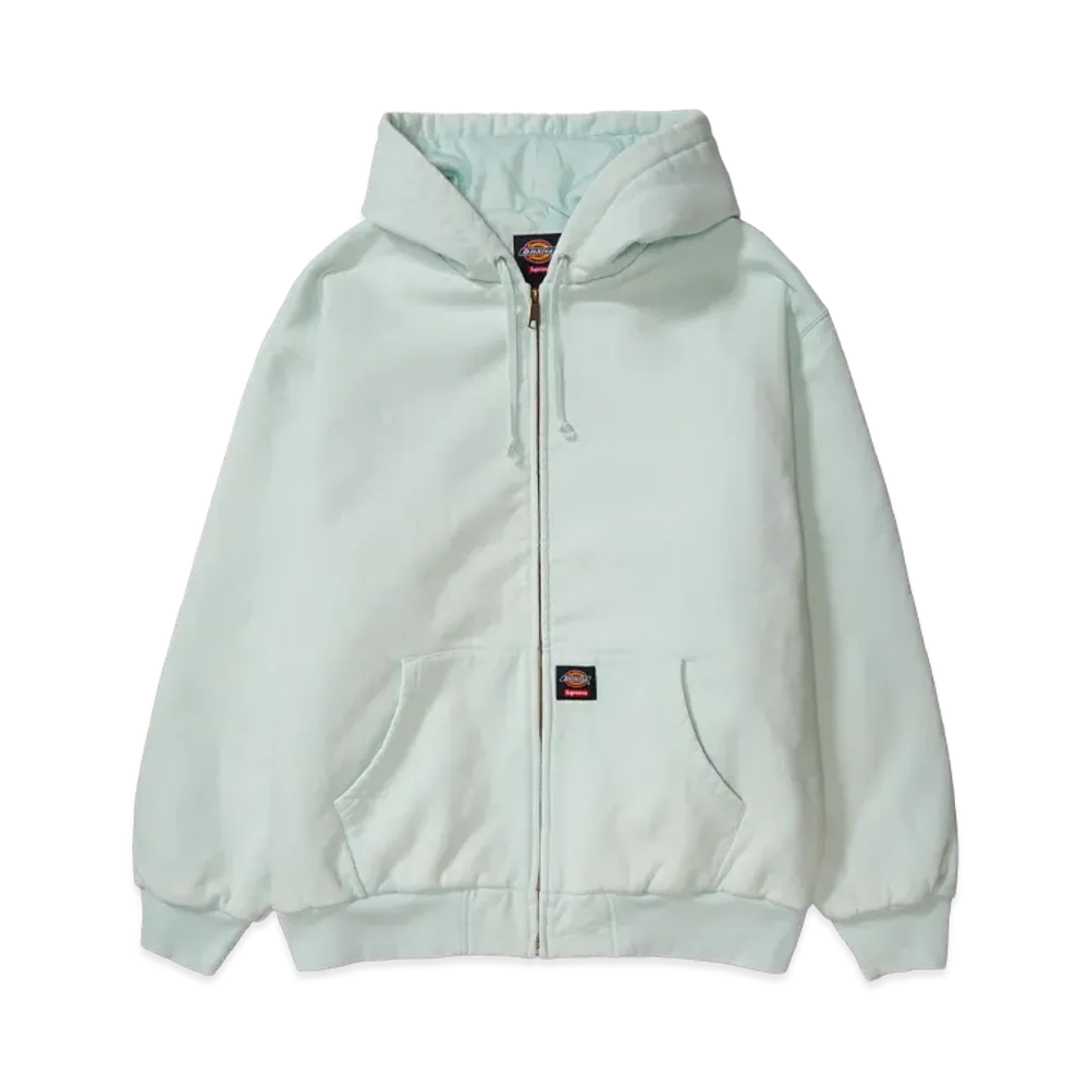 Supreme x Dickies Quilted Lined Zip Up Hooded Sweatshirt "Pale Blue"