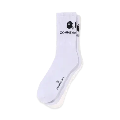 A BATHING APE x CDG OSAKA Socks "White"