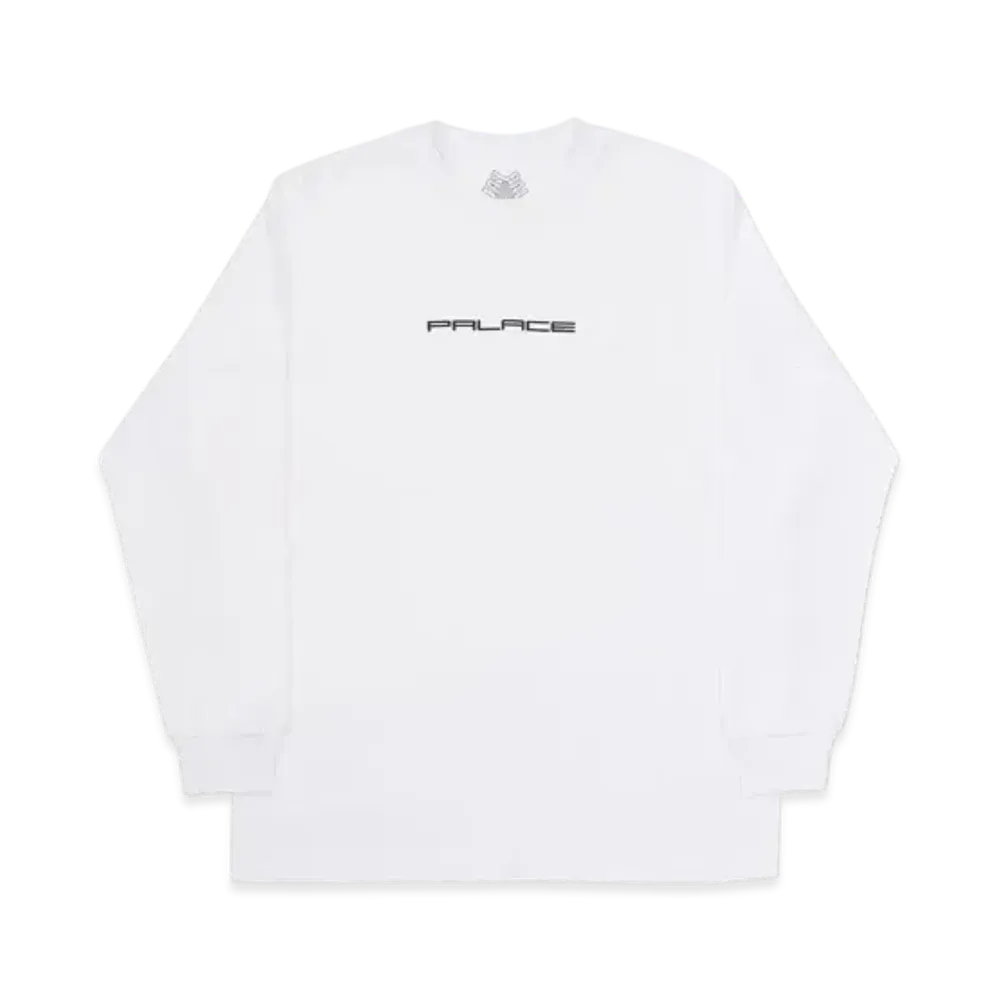 PALACE Fader Font Longsleeve "White"